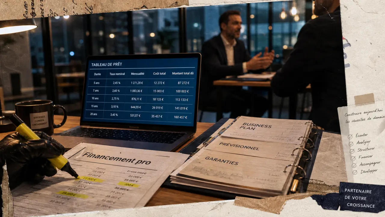Courtier en entreprise : prêt professionnel, financement pro et chiffres
