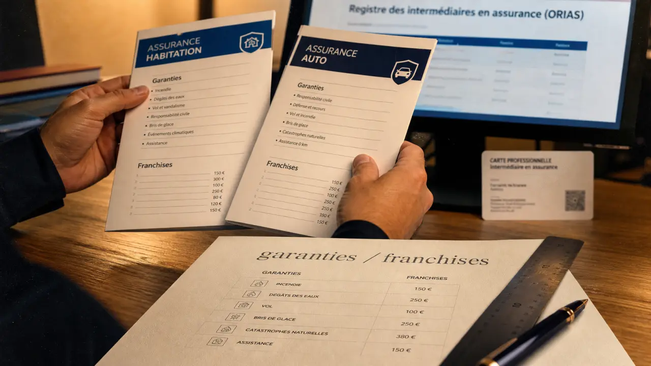 ORIAS, courtiers d'assurances : agent général et indépendance, comparaison de garanties