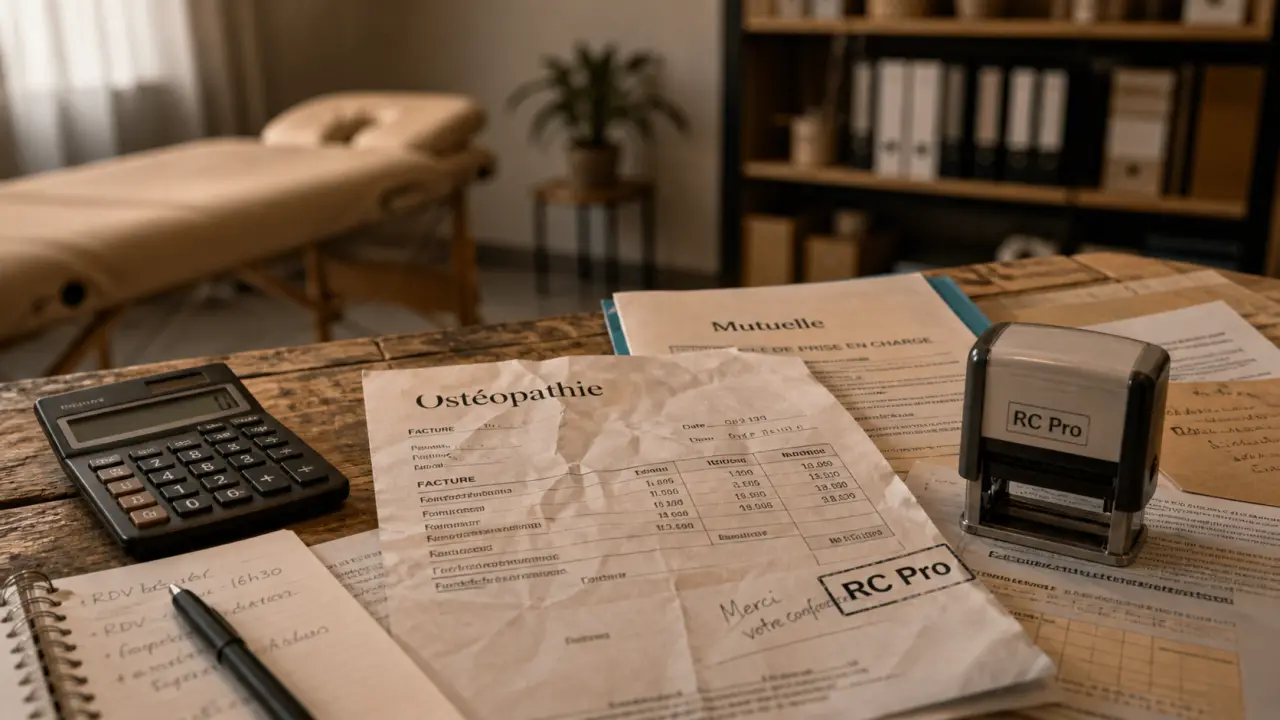 Assurance ostéopathe, RC Pro, facture et dossier mutuelle