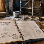 Assurance peintre : décennale et RC Pro, chantier de peinture en atelier