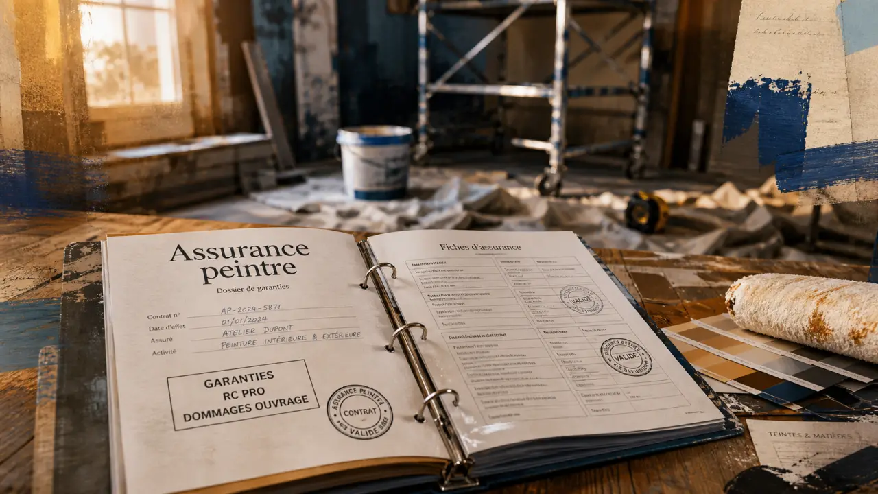 Assurance peintre : décennale et RC Pro, chantier de peinture en atelier