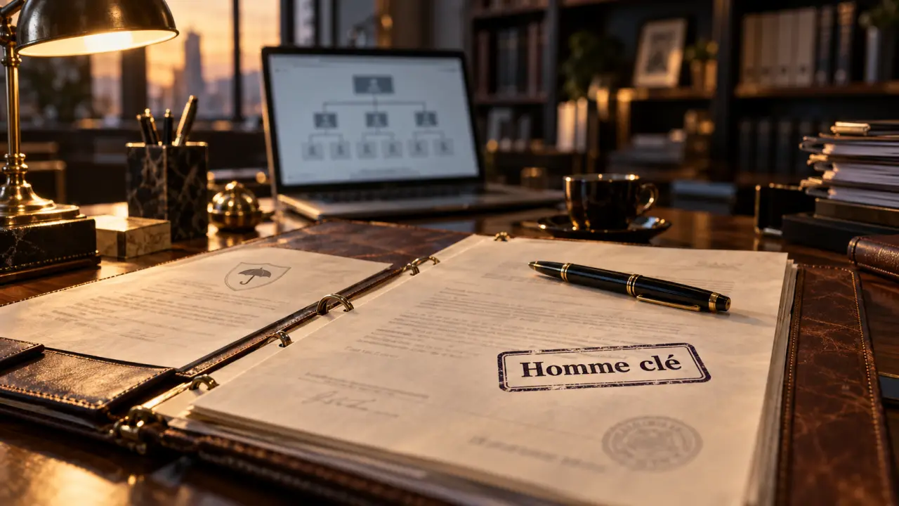 Assurance homme clé : document « Homme clé » au bureau