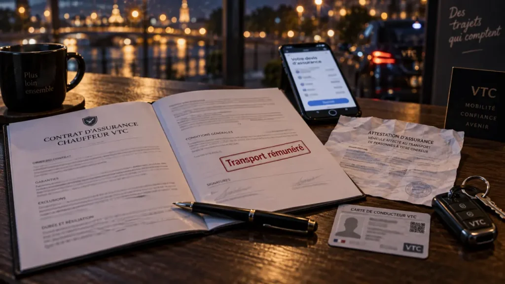 Assurance vtc et transport rémunéré : éviter une immobilisation