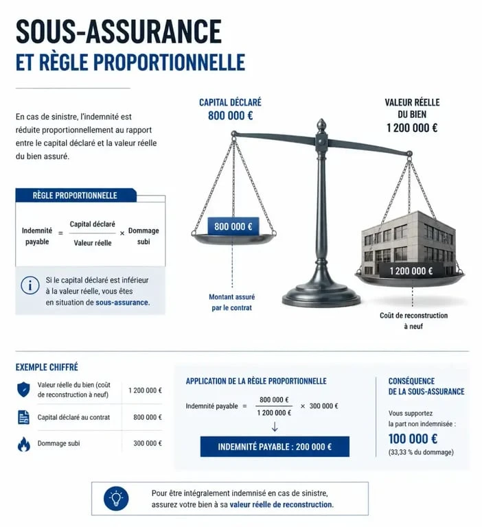 Comprendre la règle proportionnelle dans votre assurance multirisque bureau