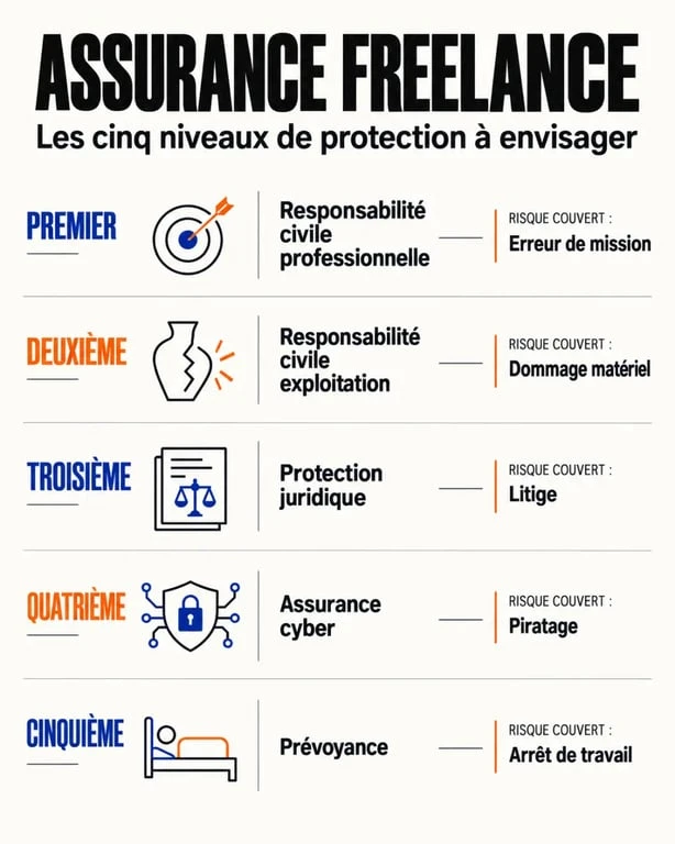 Assurance freelance : garanties à examiner selon les risques professionnels